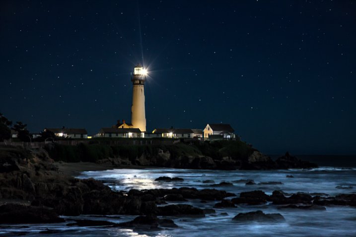 Proper Exposure at Night - Pigeon Point example