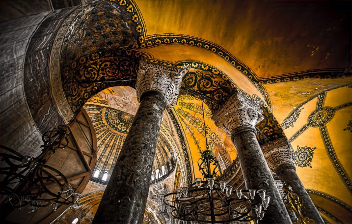 This is my own image - by Darlene Hildebrandt. Hagia Sophia in Istanbul. A fascinating history this place has had!