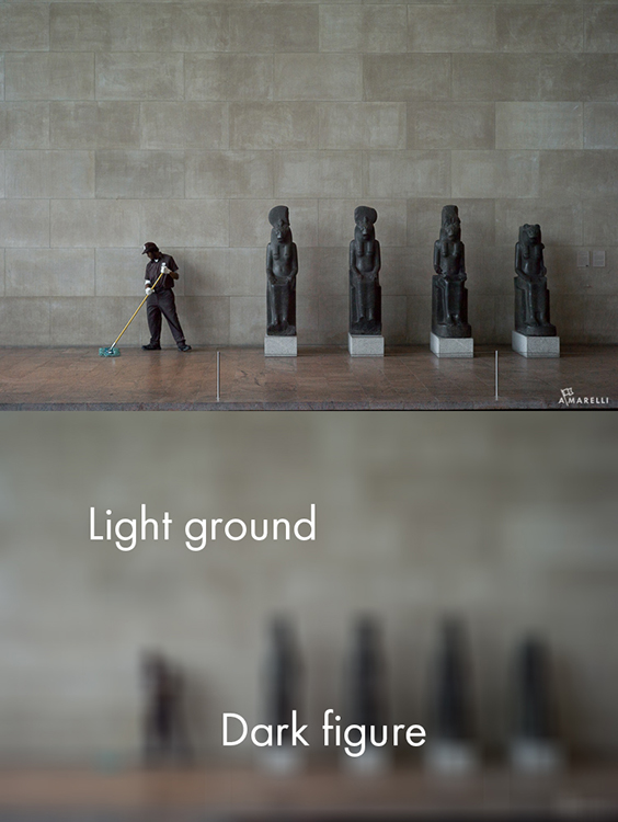 8 Dark figure on a light ground