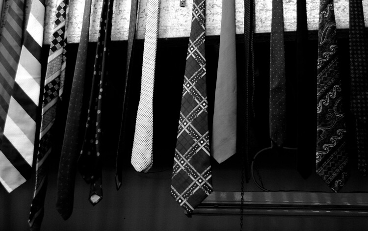 Black and white photography works well with striking patterns and repetition .