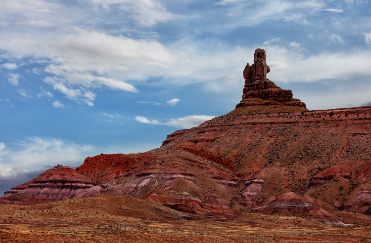 Photo of Monument Valley: Example of sky enhancement with Lightroom.