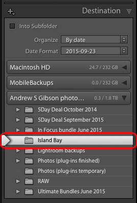 Importing photos into Lightroom