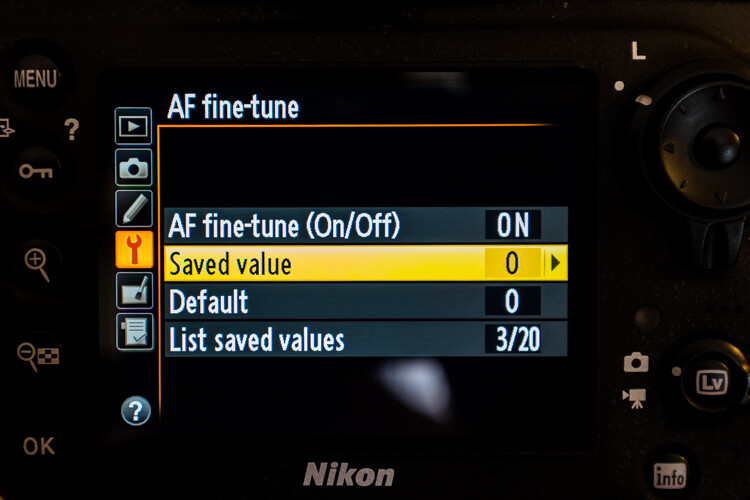 Fine tuning autofocus