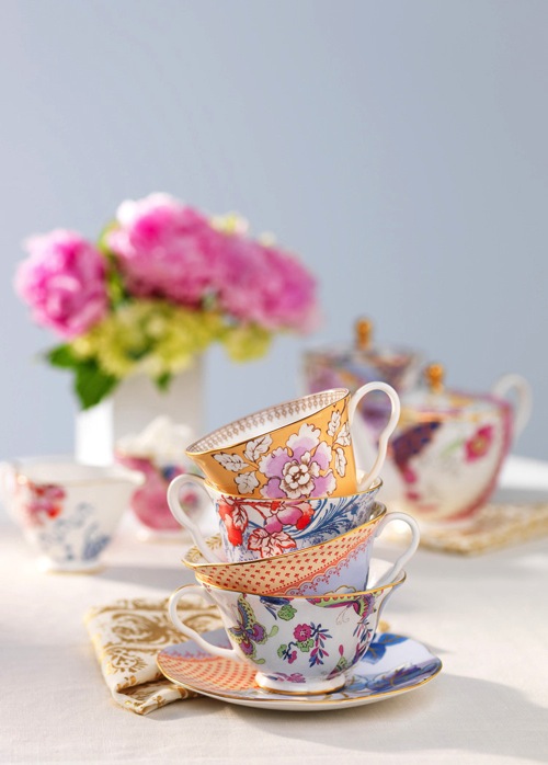Stash tea flower teacups hard light example studio 3