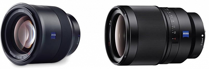 The Zeiss Batis 85mm and Sony SEL35F14Z 35mm lenses