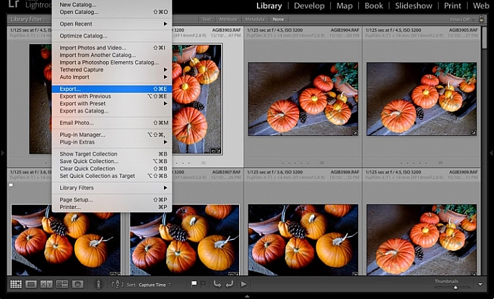 How to export photos from Lightroom