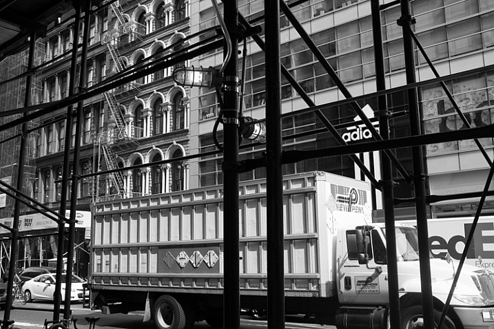 Scaffolding, Broadway, NYC.