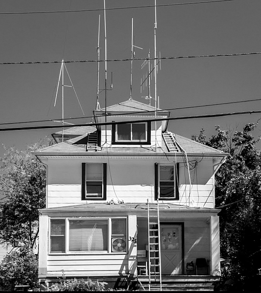 Ham Radio Operator's House, New Jersey by Neil Persh