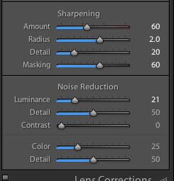 Image showing basic portrait editing in Lightroom