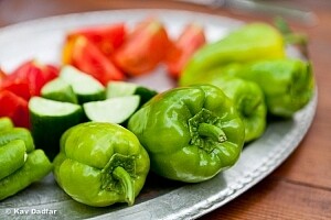 Cloudy days are great for photographing food outdoors.