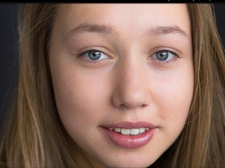 Image showing basic portrait editing in Lightroom