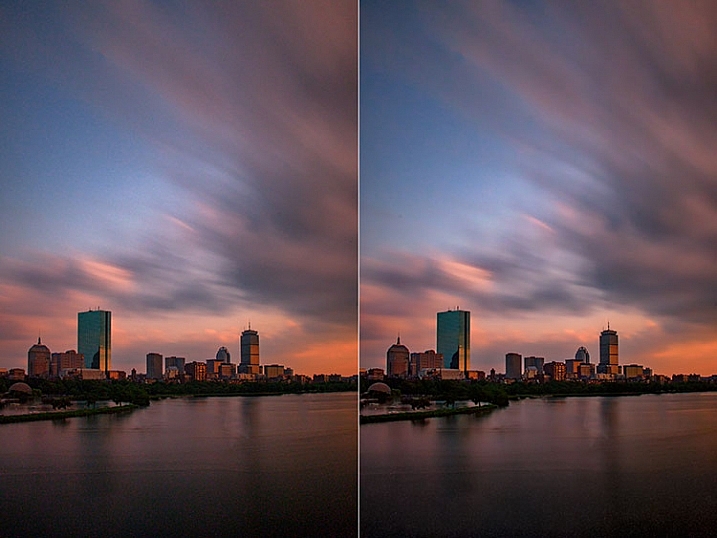 Before and after editing in Macphun Noiseless CK