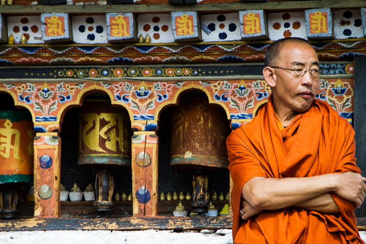 Monk, Paro, Bhutan