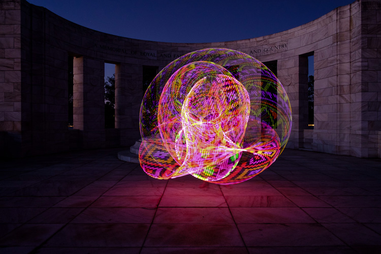 How to Create Beautiful Light Painting Images With an Illuminated Hoop