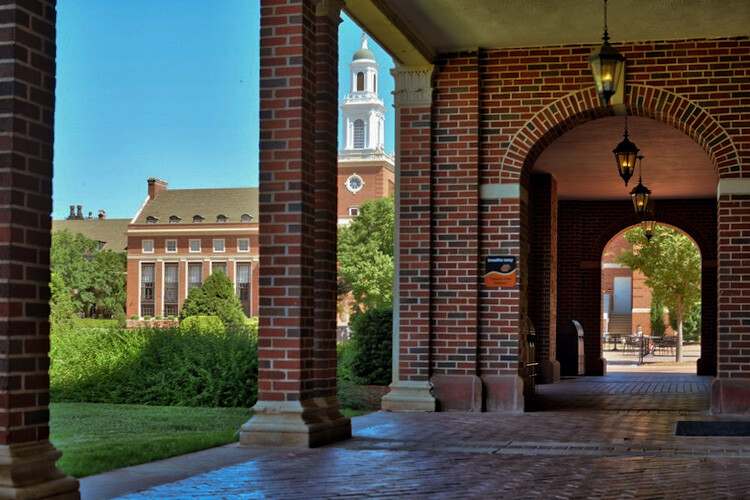 This final image was made using Aurora HDR Pro to combine all three bracketed shots into one, and final edits in LR including correcting the tilting building.