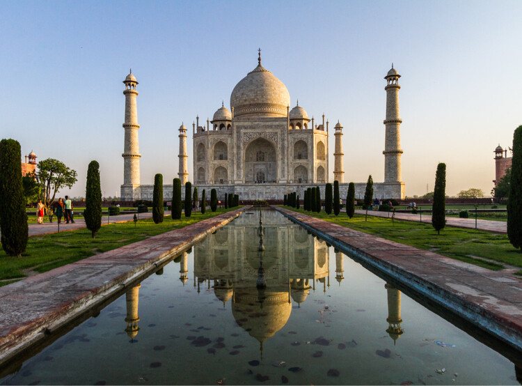 Taj Mahal and reflection