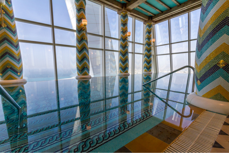 Infinity pool and Dubai