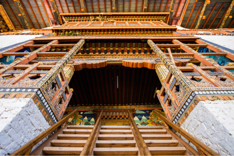 Buddhist Temple in Punakha, Bhutan