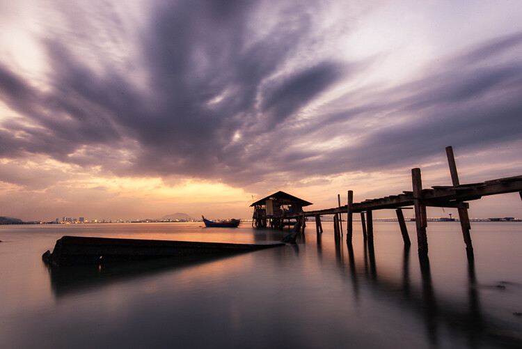 Penang Sunrise at Fisherman Jetty