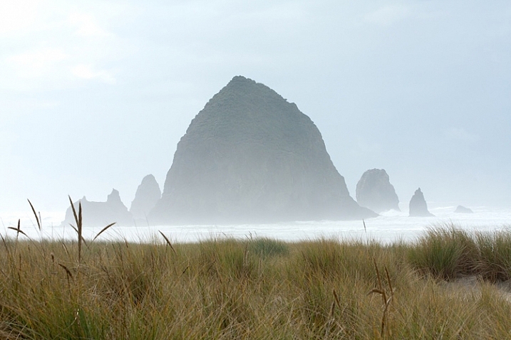 A different mood of Cannon Beach, Oregon.