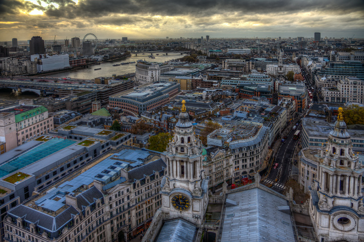 London from the top of St. Paul's Cathedral