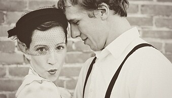 An image from a styled session with a 1940's theme.