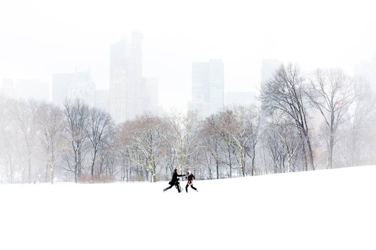 Couple in Sheep Meadow, New York