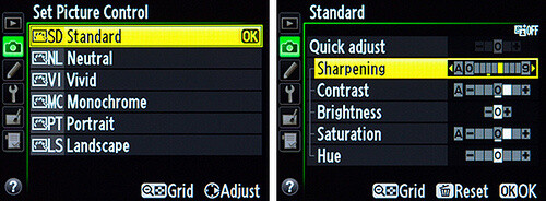 Nikon picture control