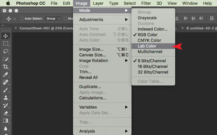 The tick next to RGB Color means that Adobe RGB is currently being used.