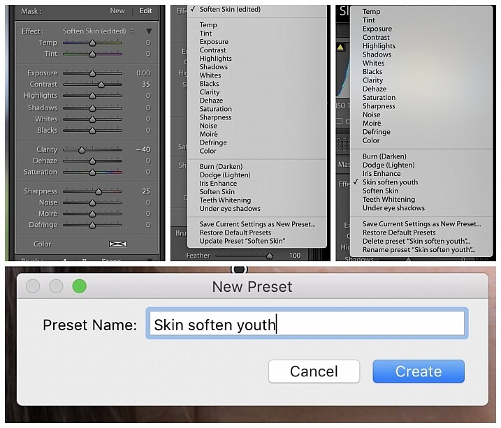 Image showing Lightroom custom brush presets