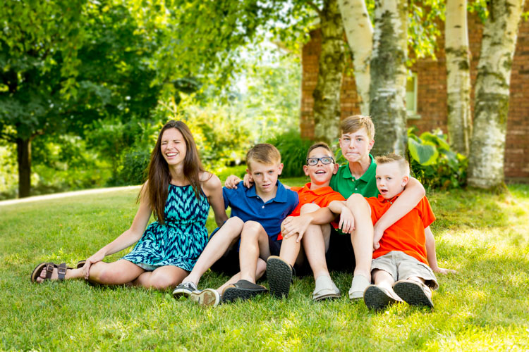 Funny faces are a great way to relax the kids. They had a lot of fun getting their portraits shot that day. 