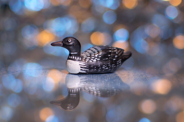 Using Live View helped me get this small wooden duck very sharp and focused.