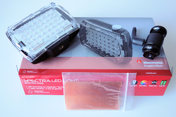 Manfrotto Spectra LED 500s in the box
