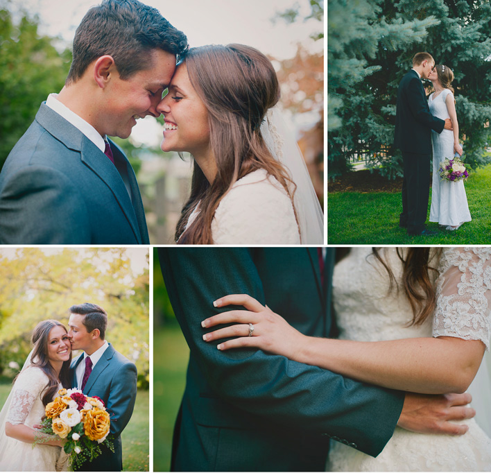 bridal portrait with groom