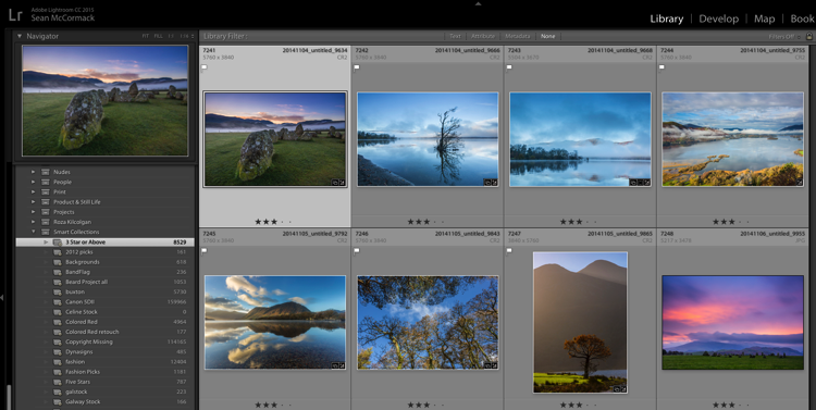 Creating and using smart collections in lightroom 5