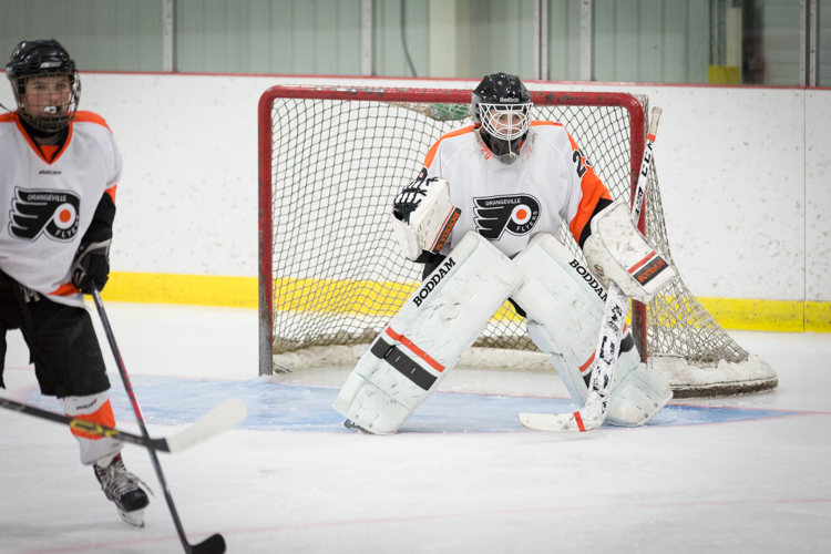 Capturing goalies is a real challenge. Usually, there's a lot of traffic in front of them. 