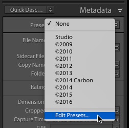 How to Create and Use a Metadata Preset in Lightroom