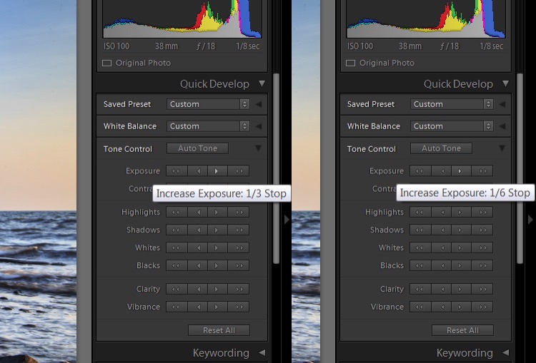 Lightroom Secret3 quick develop precision