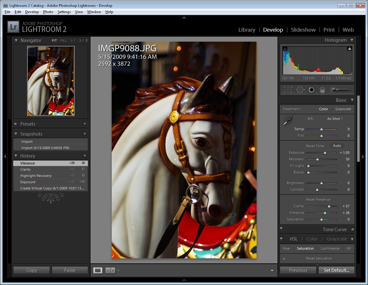 Vibrance Lightroom на русском