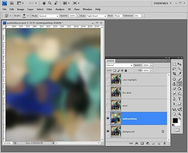 Painting a Photo in Photoshop