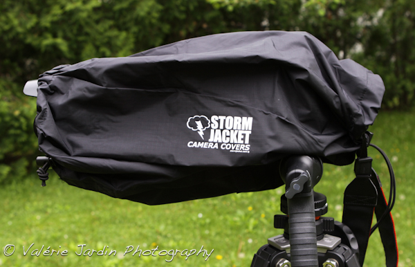 Red Color Vortex Media Storm Jacket Cover for an SLR Camera with a Short Lens Measuring up to 9 from Rear of Body to Front of Lens 