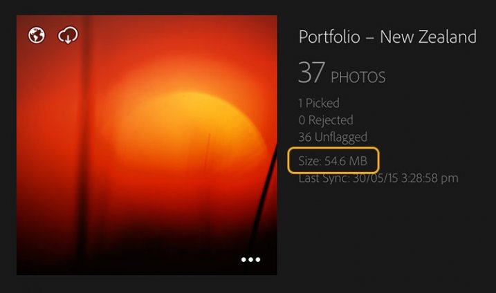 Lightroom mobile and Lightroom web