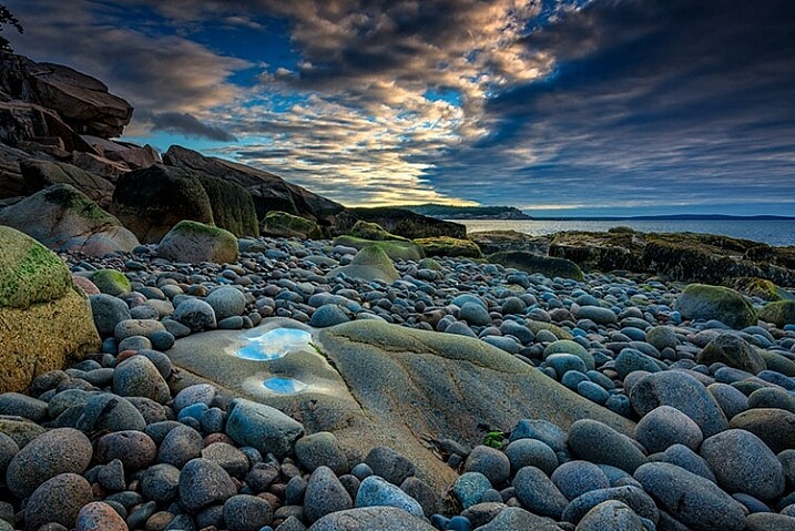 Boulder-Beach-Maine, landscape photography, camera bags, backpack, travel, photography, bags, gear