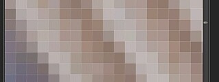 An image of pixels in a photo