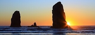 Canon Beach, Oregon by Anne McKinnell