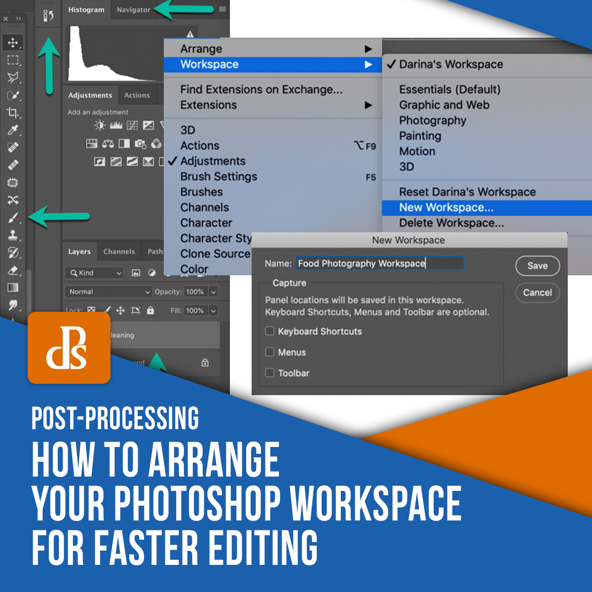 How To Arrange Your Photoshop Workspace For Faster Editing