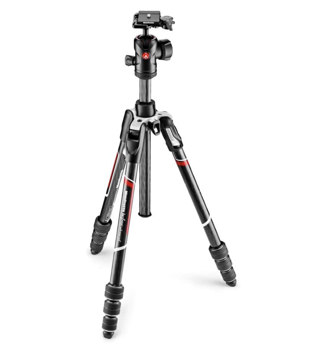 travel tripod with level